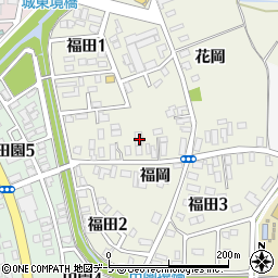 青森県弘前市福田福岡11周辺の地図