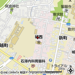 青森県弘前市西大工町50周辺の地図