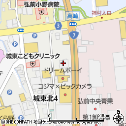 北大弘前店周辺の地図