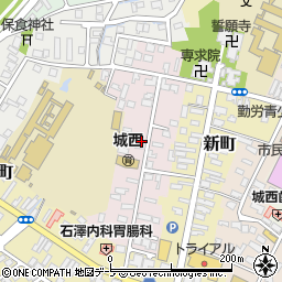 青森県弘前市西大工町51周辺の地図