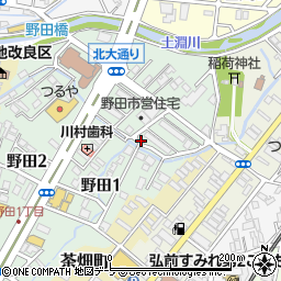 〒036-8045 青森県弘前市野田の地図