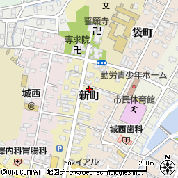 青森県弘前市新町219周辺の地図