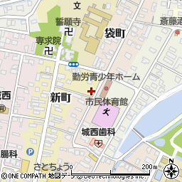 青森県弘前市新町245-2周辺の地図