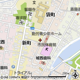 青森県弘前市新町245周辺の地図