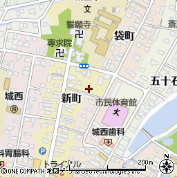 青森県弘前市新町24-2周辺の地図