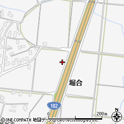 青森県弘前市福村堀合周辺の地図