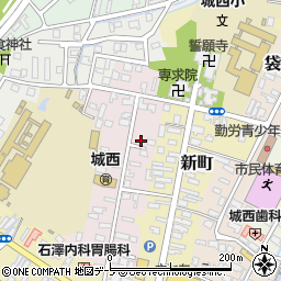 青森県弘前市西大工町58周辺の地図