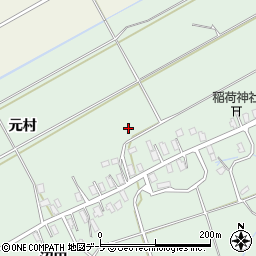青森県平川市長田周辺の地図