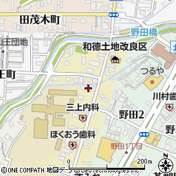 青森県弘前市北横町80周辺の地図