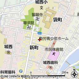 青森県弘前市新町234-2周辺の地図