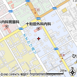 青森県十和田市穂並町1周辺の地図
