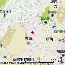 青森県弘前市西大工町61周辺の地図