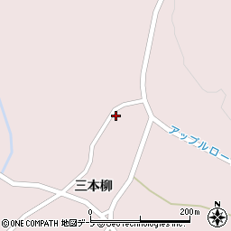 青森県弘前市百沢三本柳138周辺の地図