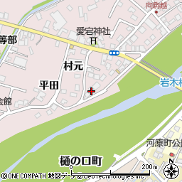青森県弘前市駒越村元9周辺の地図