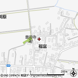 青森県弘前市福村福富48周辺の地図