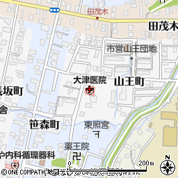 大津医院周辺の地図