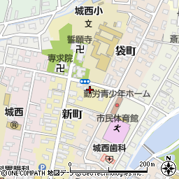 青森県弘前市新町235周辺の地図