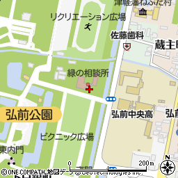 青森県弘前市下白銀町周辺の地図