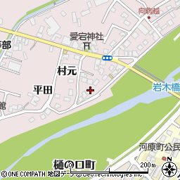 青森県弘前市駒越村元8周辺の地図