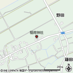 稲荷神社周辺の地図