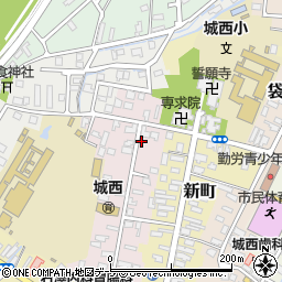 青森県弘前市西大工町72周辺の地図
