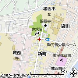 青森県弘前市新町230周辺の地図