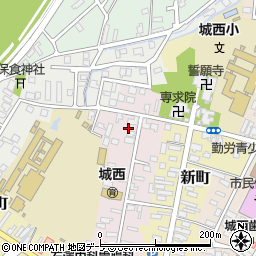 青森県弘前市西大工町78周辺の地図