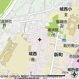 青森県弘前市西大工町75周辺の地図