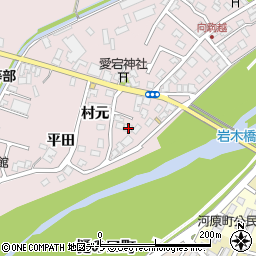 青森県弘前市駒越村元21-4周辺の地図