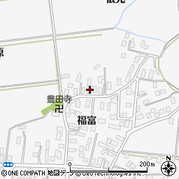 青森県弘前市福村福富50周辺の地図