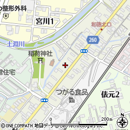 ナラオカテント染工場周辺の地図