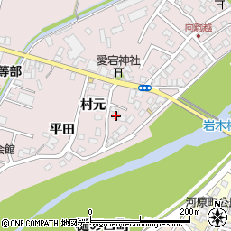 青森県弘前市駒越村元21周辺の地図