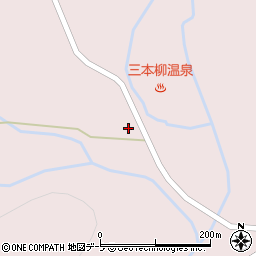 青森県弘前市百沢温湯周辺の地図