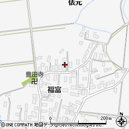 青森県弘前市福村福富52周辺の地図