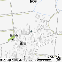 青森県弘前市福村福富57-1周辺の地図