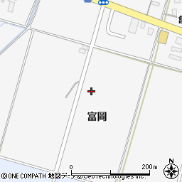 青森県弘前市一町田富岡周辺の地図