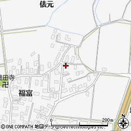青森県弘前市福村福富63周辺の地図