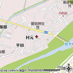 青森県弘前市駒越村元23-7周辺の地図