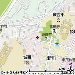 青森県弘前市西大工町73周辺の地図