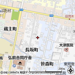 青森県弘前市長坂町29周辺の地図