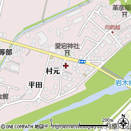 青森県弘前市駒越村元23-6周辺の地図
