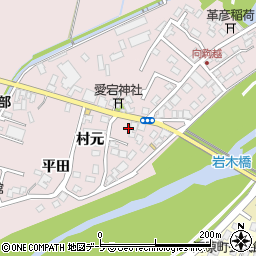 青森県弘前市駒越村元32周辺の地図