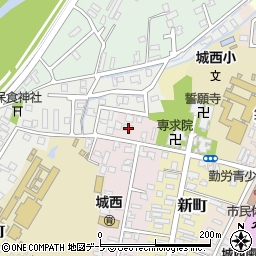 青森県弘前市西大工町77周辺の地図