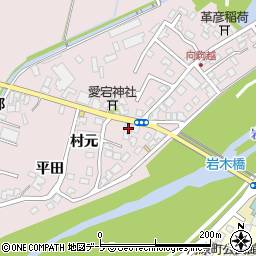 青森県弘前市駒越村元33周辺の地図