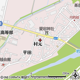 青森県弘前市駒越村元19周辺の地図