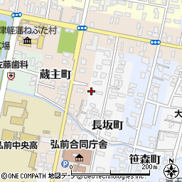 青森県弘前市長坂町28周辺の地図