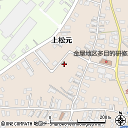 青森県平川市金屋上松元周辺の地図