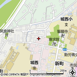 青森県弘前市西大工町79-2周辺の地図