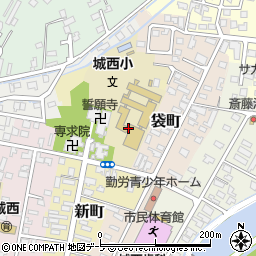 青森県弘前市新町236周辺の地図