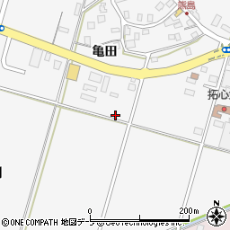 青森県弘前市熊嶋亀田159周辺の地図
